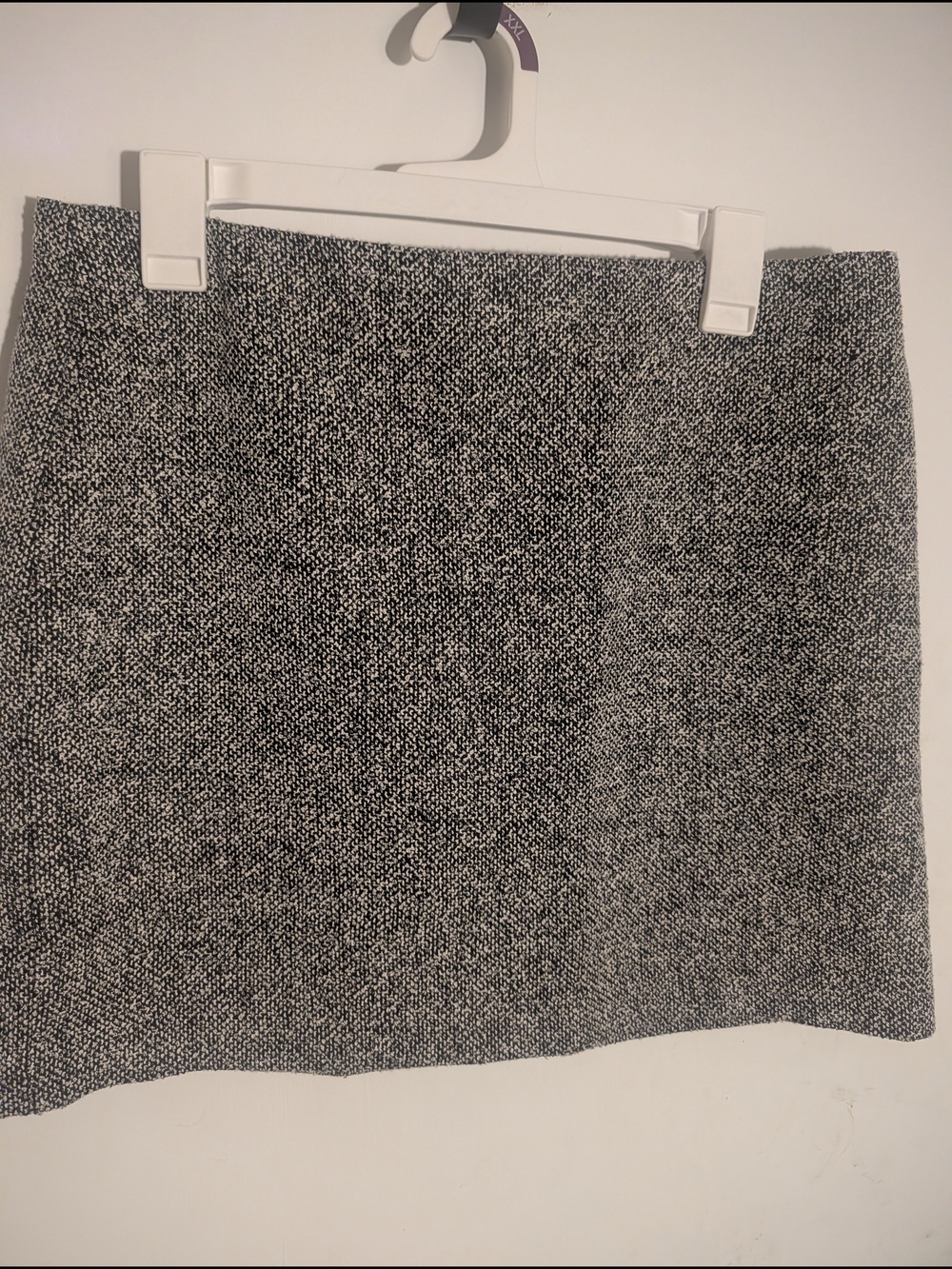 H&M Black and White Tweed Mini Skirt Size 12